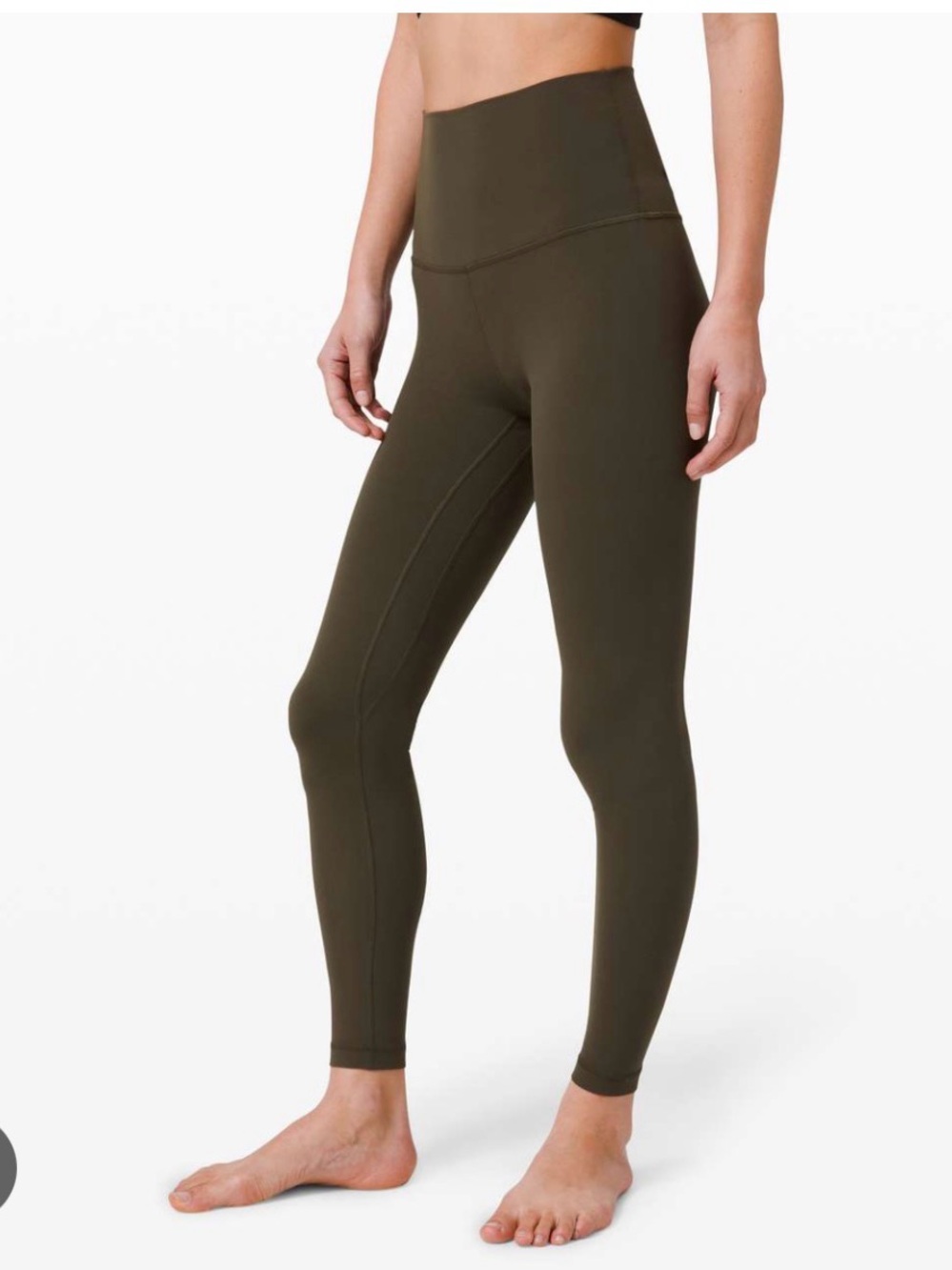 Lululemon Align High Rise Leggings 28” Dark Olive Size 4